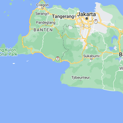 Map showing location of Bantarjati (-6.972000, 106.389900)