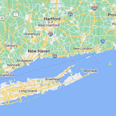 Map showing location of Hammonasset Beach (41.257880, -72.555920)