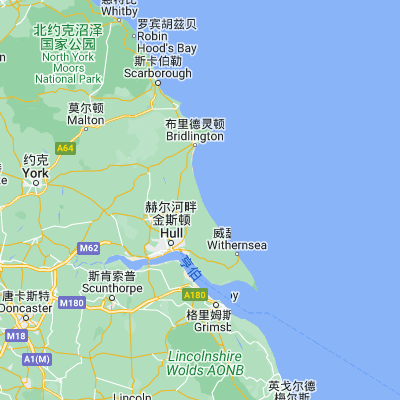 Map showing location of Hornsea (53.910410, -0.168060)