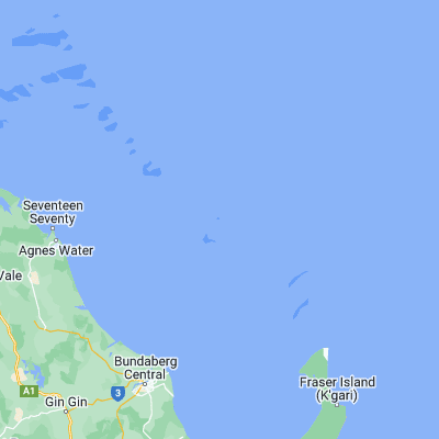 Map showing location of Lady Elliot Island (-24.113000, 152.714910)
