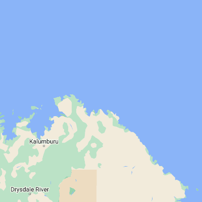 Map showing location of Lesueur Island (-13.818570, 127.271000)