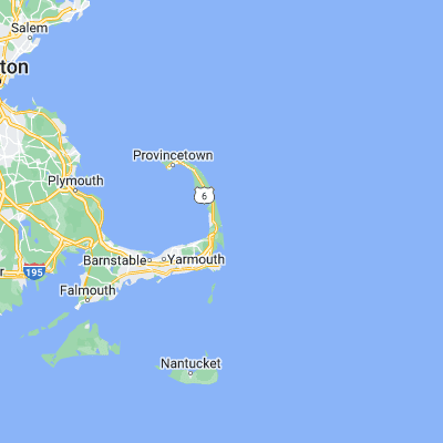 Map showing location of Nauset Beach (41.841770, -69.945300)