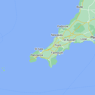 Map showing location of Portreath (50.260580, -5.289330)