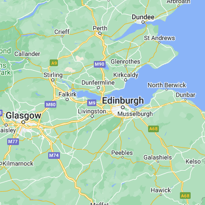 Map showing location of Queensferry (55.983330, -3.400000)