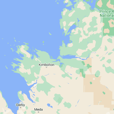 Map showing location of Shale Island (-16.378870, 124.340200)