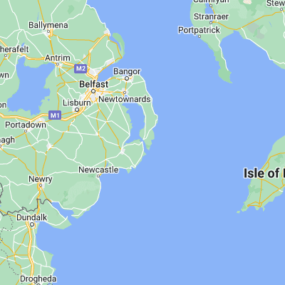 Map showing location of Strangford (54.369560, -5.557110)