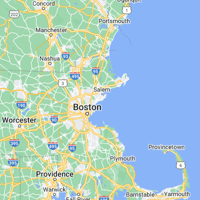 Map showing location of Swampscott (42.470930, -70.917550)