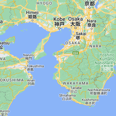Map showing location of Wakayama-shi (34.226110, 135.167500)