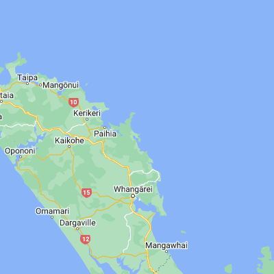 Map showing location of Whangaruru Harbour (-35.348180, 174.340180)