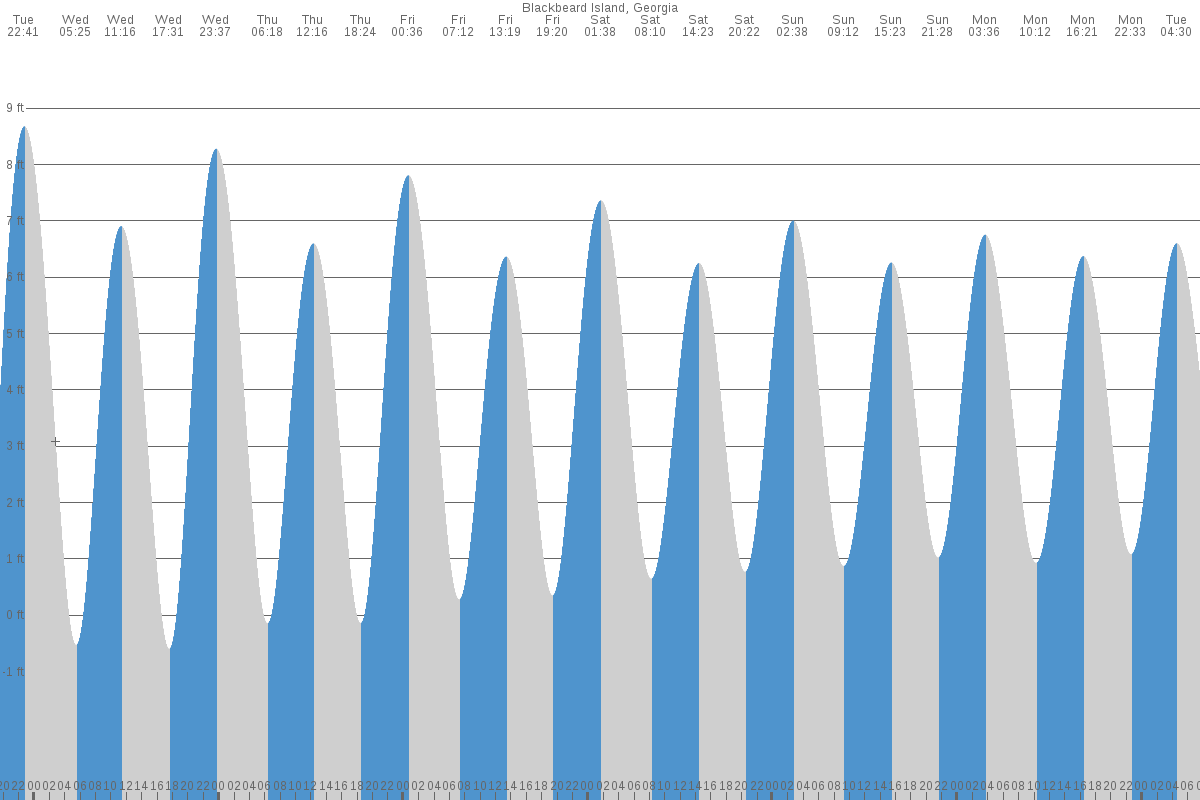 Blackbeard Island tide chart