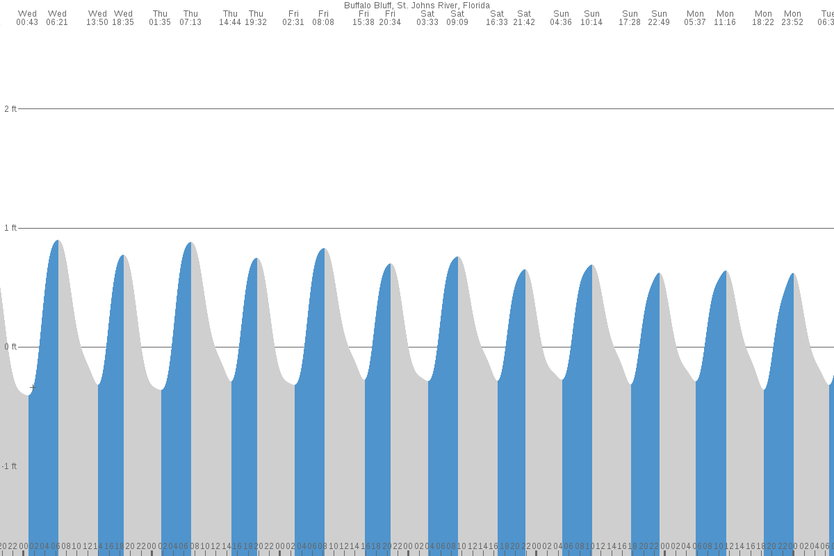 Buffalo Bluff tide chart