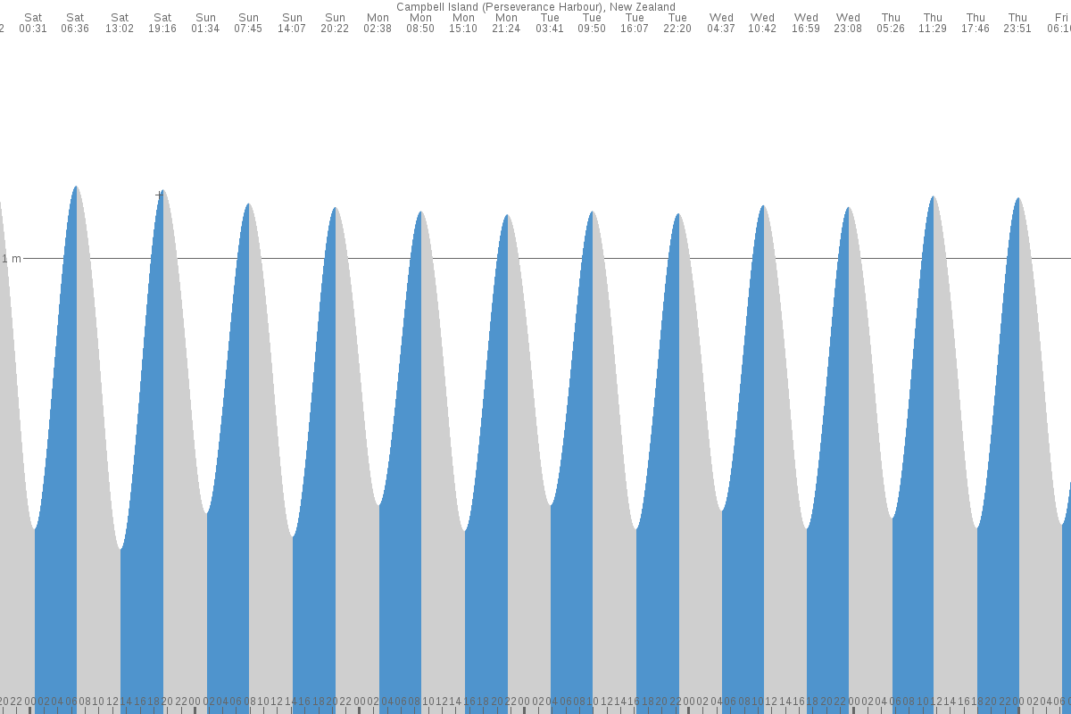 Campbell Island tide chart
