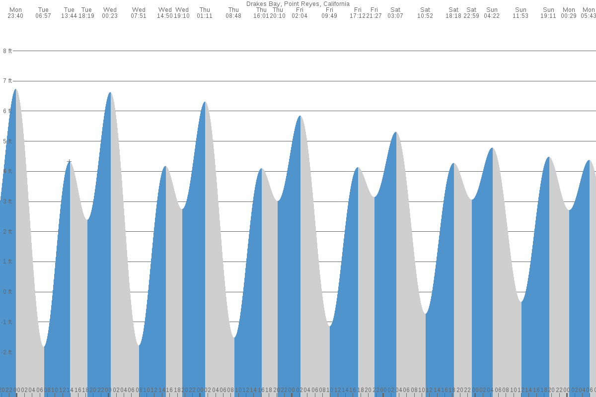 Drakes Bay tide chart