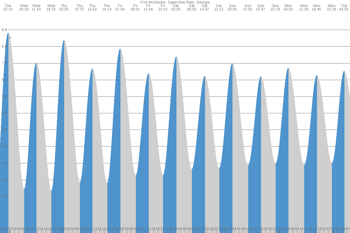 Fort McAllister tide chart