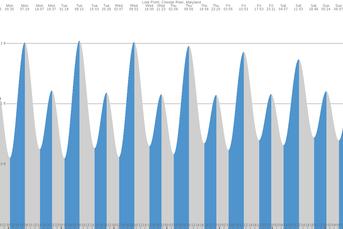 Chester tide chart