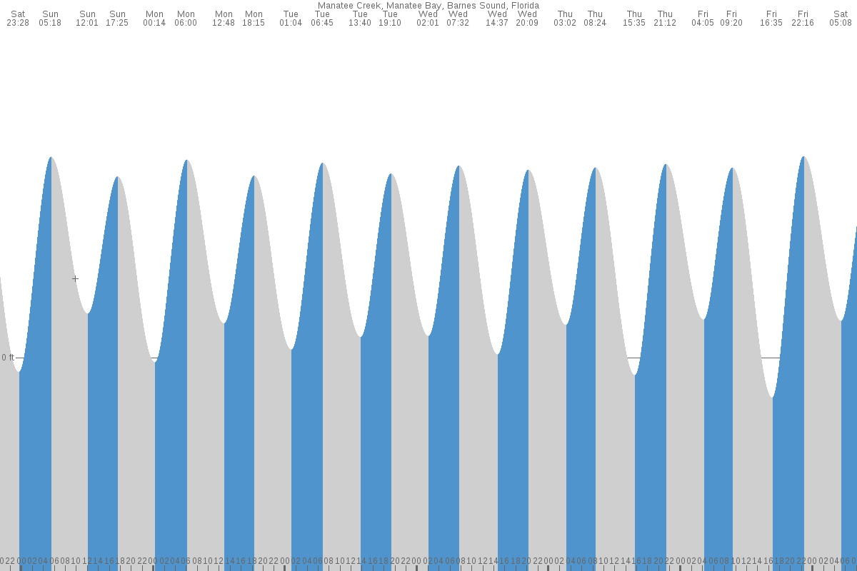 Manatee Creek tide chart