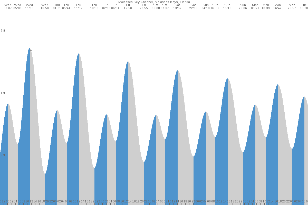 Molasses Key tide chart