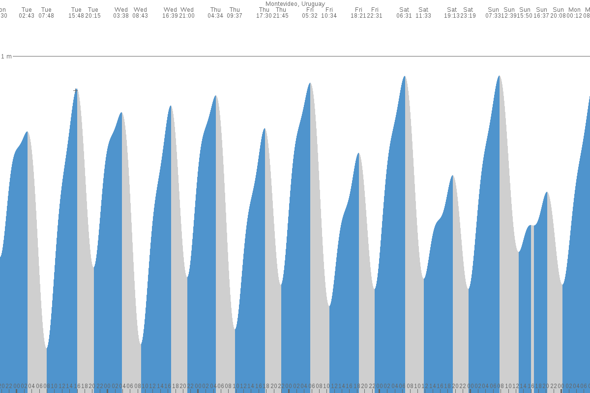 Punta del Este tide chart