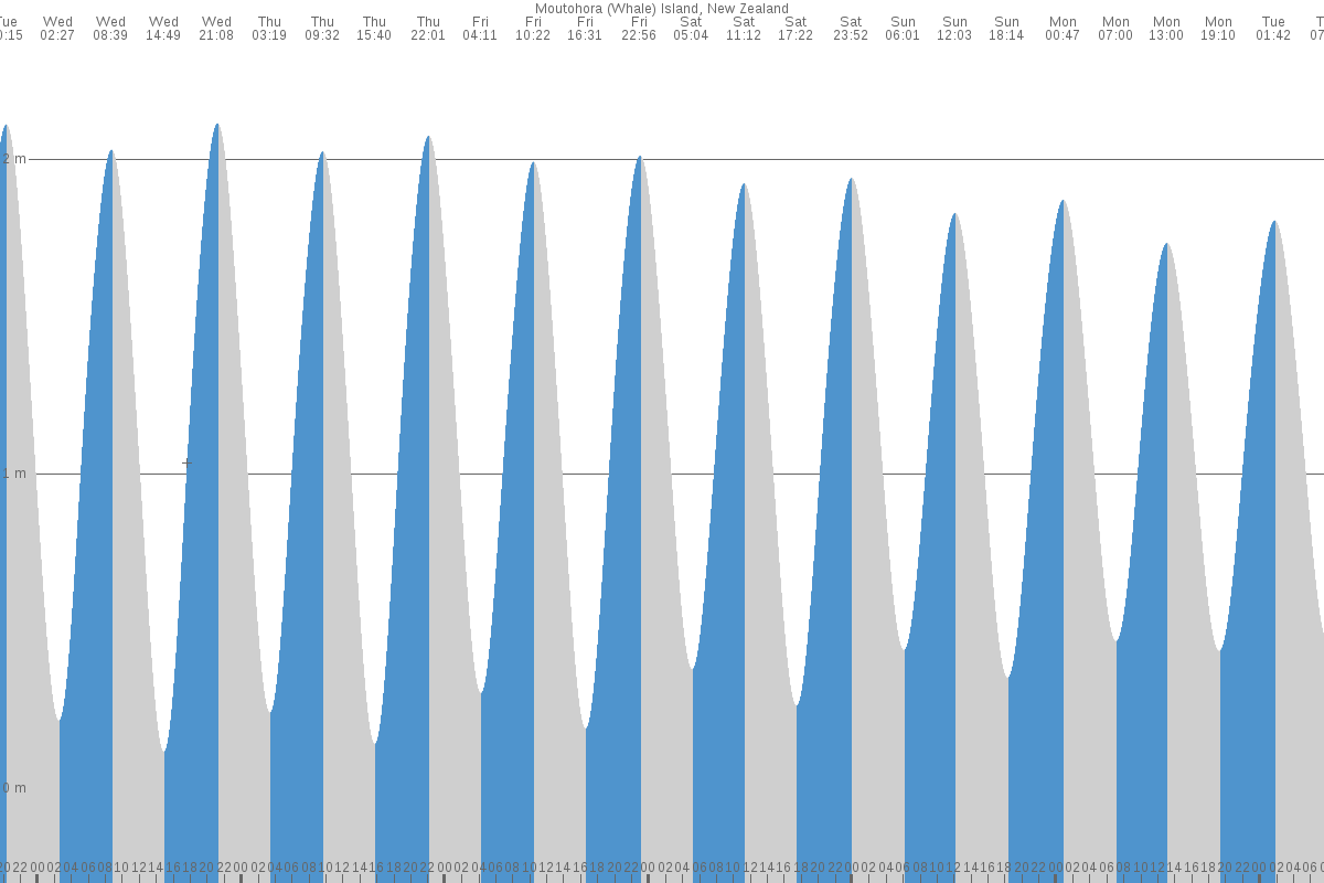 Motuhora Island tide chart