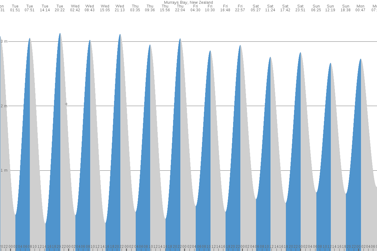 Orewa Beach tide chart