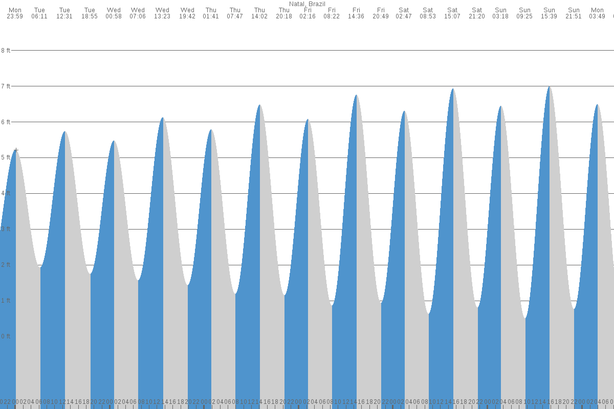 Natal tide chart