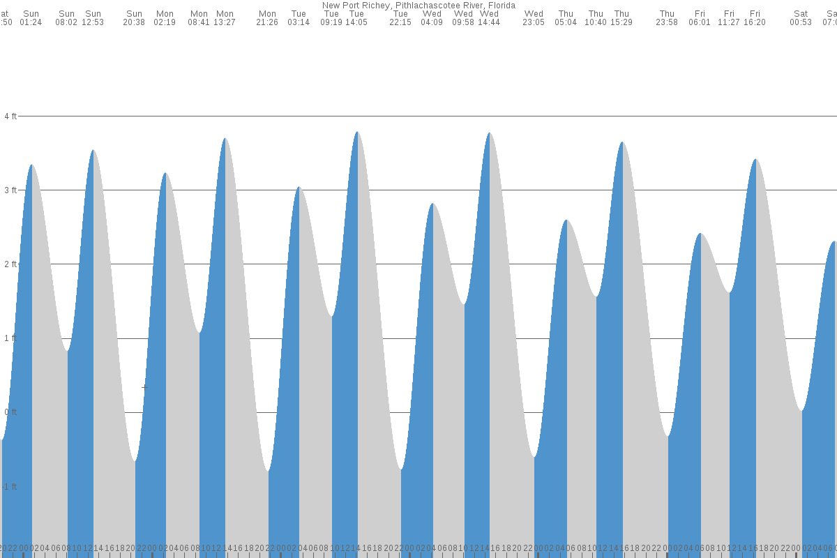 New Port Richey tide chart