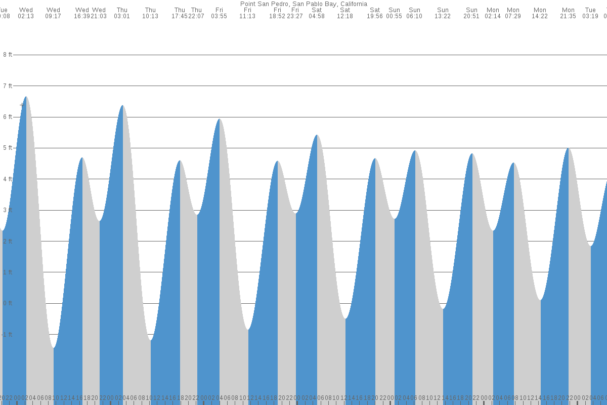 Point San Pedro tide chart