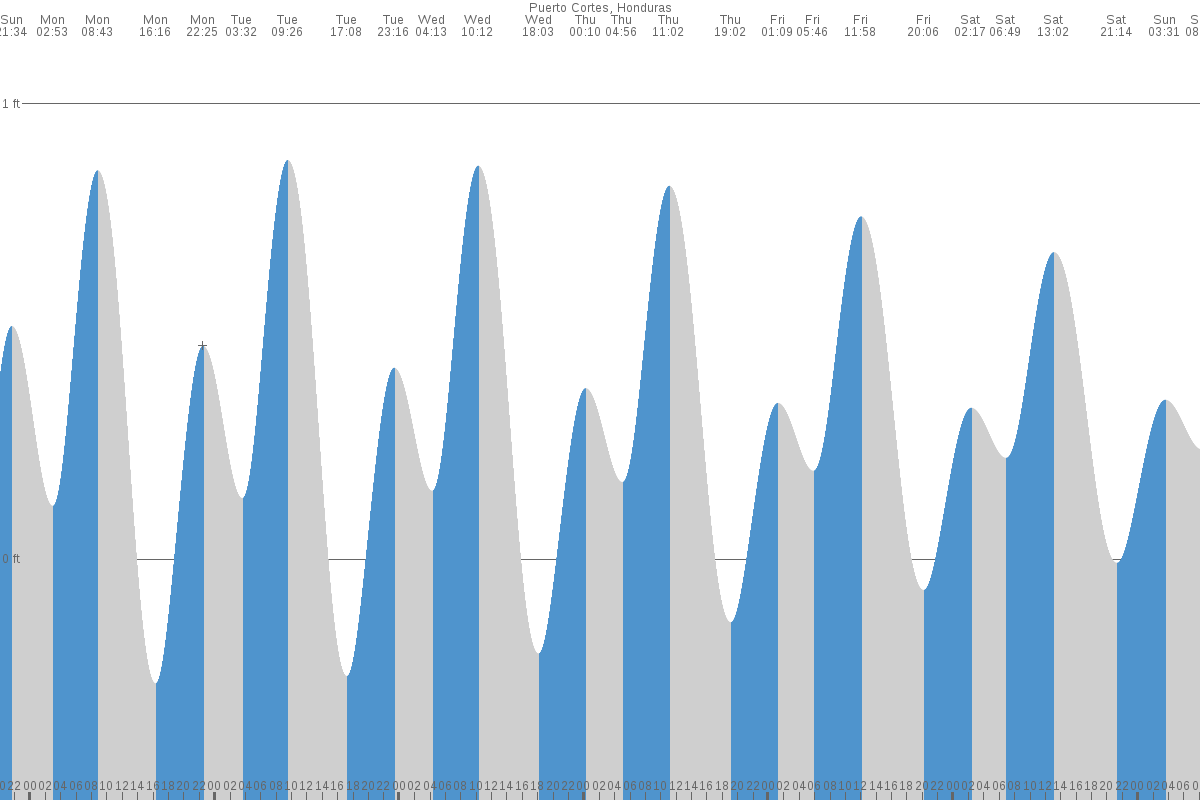 Tela tide chart