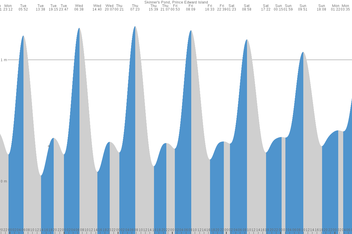 Skinners Pond tide chart