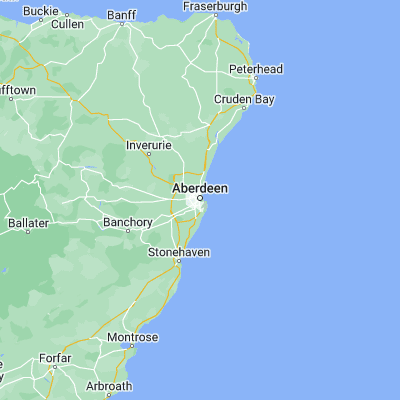 Map showing location of Aberdeen (57.143690, -2.098140)