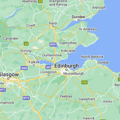 Map showing location of Aberdour (56.050000, -3.300000)