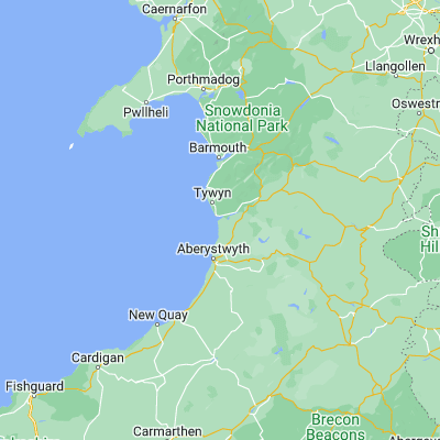 Map showing location of Aberdovey Harbour (52.533330, -4.050000)