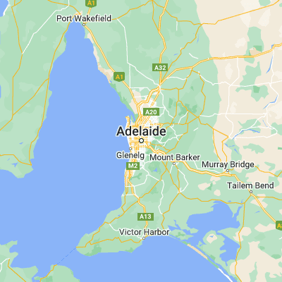 Map showing location of Adelaide (-34.928660, 138.598630)