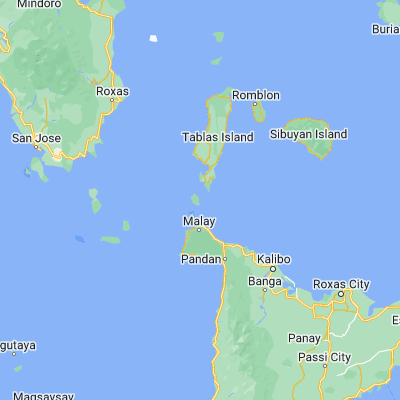 Map showing location of Agcogon (12.061460, 121.959110)