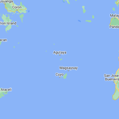 Map showing location of Agutaya (11.148000, 120.941700)