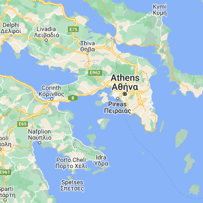 Map showing location of Aiánteion (37.922780, 23.466130)