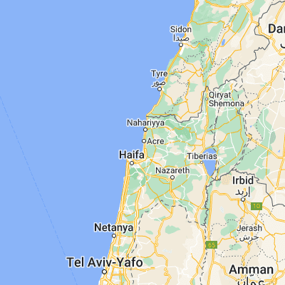 Map showing location of ‘Akko (32.928140, 35.076470)