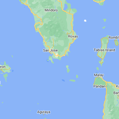 Map showing location of Alibug (12.229060, 121.228110)