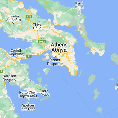 Map showing location of Álimos (37.910330, 23.723610)