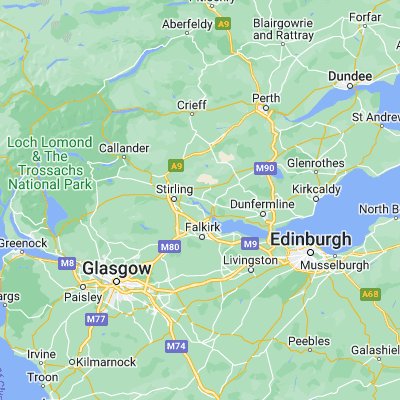 Map showing location of Alloa (56.115860, -3.789970)