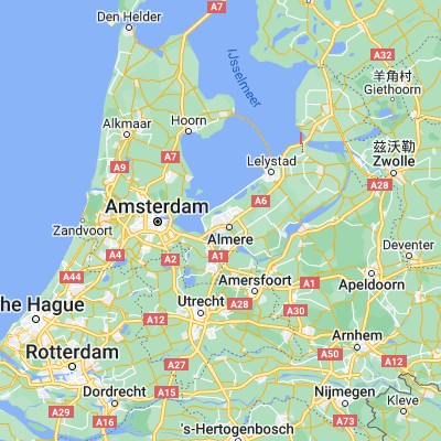 Map showing location of Almere Stad (52.370250, 5.214130)