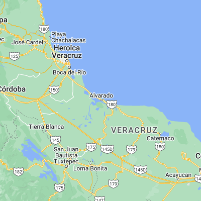 Map showing location of Alvarado (18.770720, -95.760630)