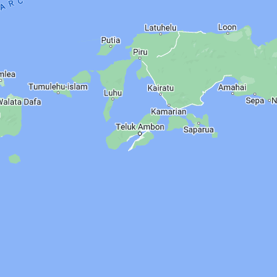 Map showing location of Ambon (-3.695430, 128.181400)