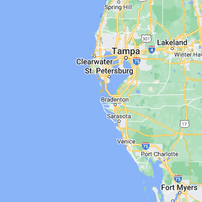 Map showing location of Anna Maria Island (27.531150, -82.733430)
