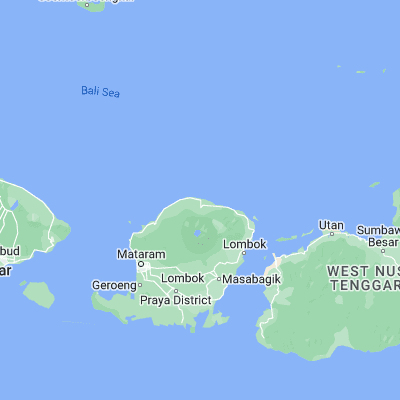 Map showing location of Anyar (-8.230100, 116.425000)