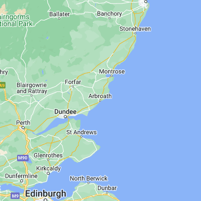 Map showing location of Arbroath (56.563170, -2.587360)