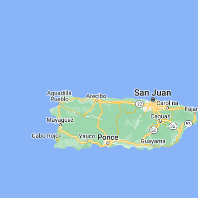 Map showing location of Arecibo (18.472440, -66.715730)