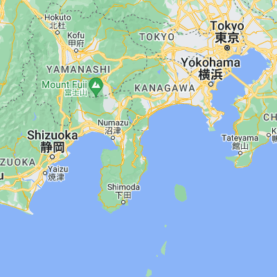 Map showing location of Atami (35.089440, 139.068610)