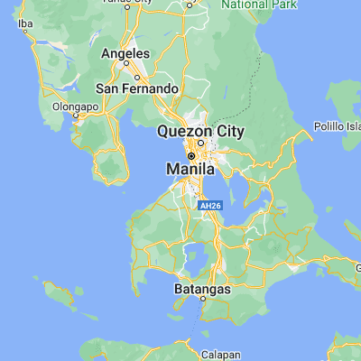 Map showing location of Bacoor (14.459030, 120.929030)