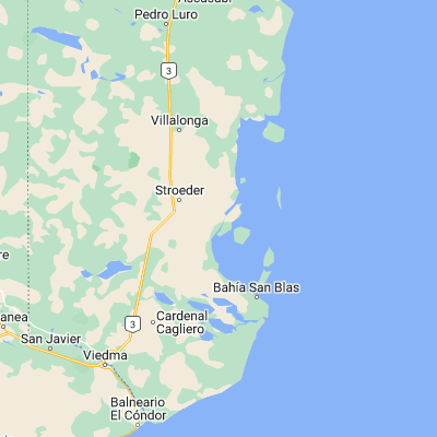 Map showing location of Bahía Anegada (-40.250660, -62.423120)